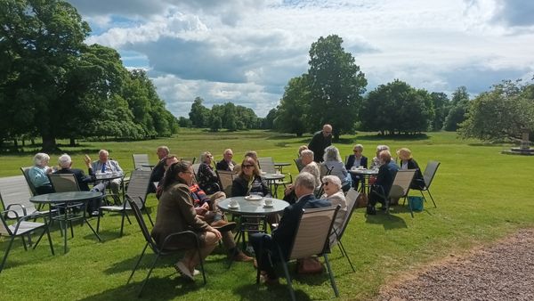 Lawn party at Duns Castle